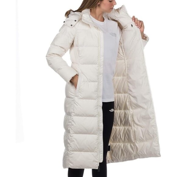 NORTH FACE WOMEN'S LONG ANTERO DOWN PARKA GARDENIA WHITE NWT - Picture 2 of 11